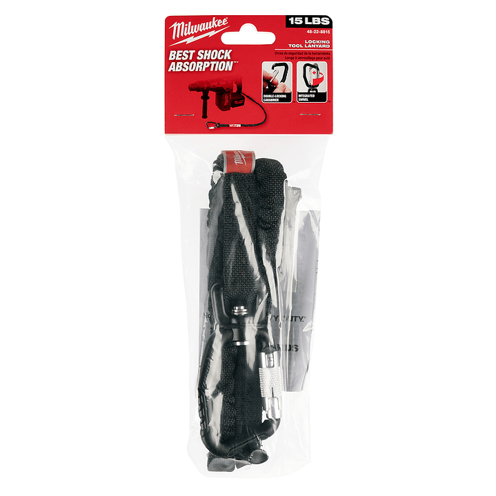 Correa de Seguridad Para Herramientas 91 cm - 6.8Kg Con Mosquetón Milwaukee 48-22-8815 3