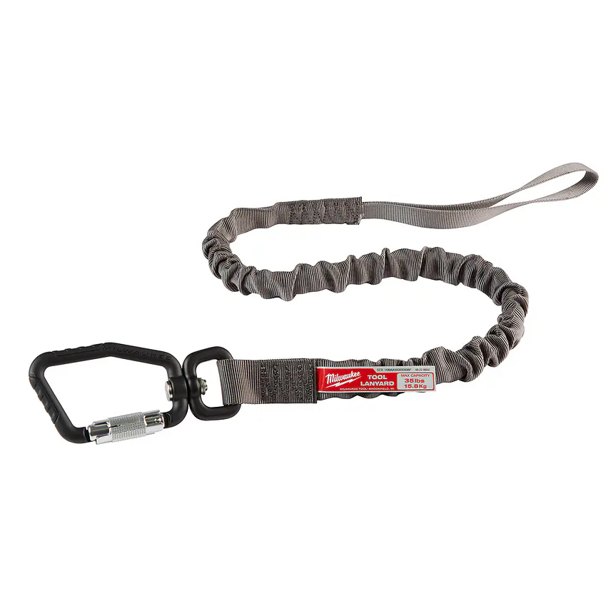 Correa de Seguridad Para Herramientas 91 cm - 15.8Kg Con Mosquetón Milwaukee 48-22-8850 1