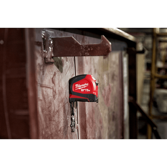 Huincha De Medir Milwaukee 3 Metros Tipo Llavero Con Luz Led 48-22-6601 8