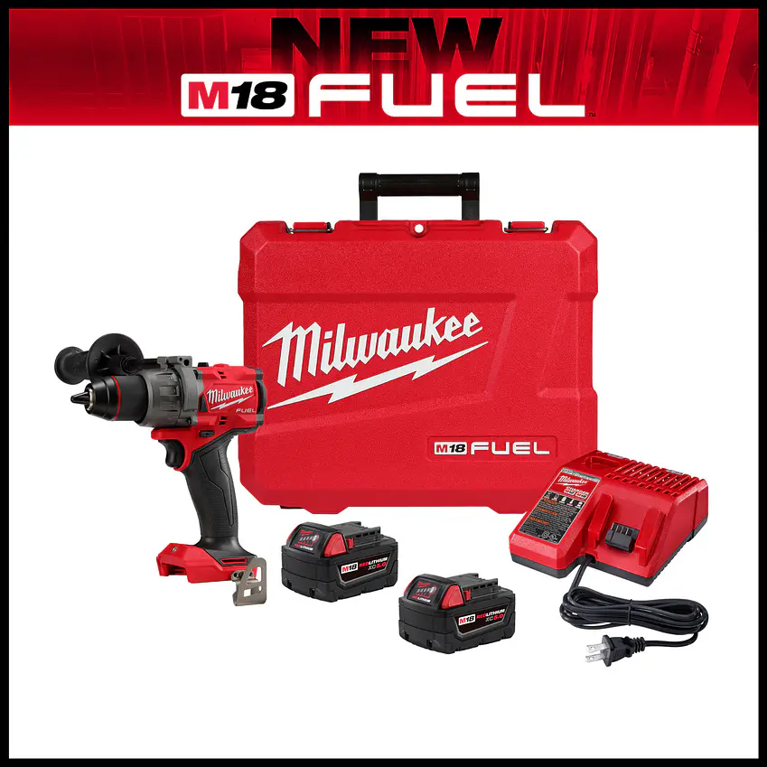 Kit Taladro Percutor Milwaukee M18 Fuel 4ta Gen 2904-22 3