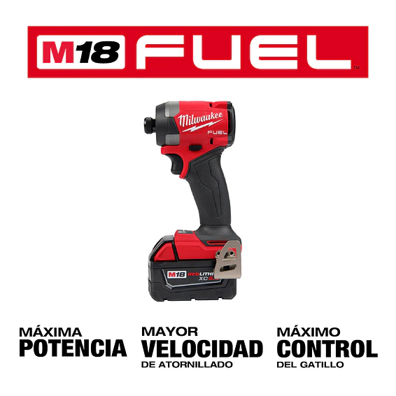 Kit Atornillador Impacto Milwaukee M18 Fuel 4ta Gen 2953-20 1 Bat 3