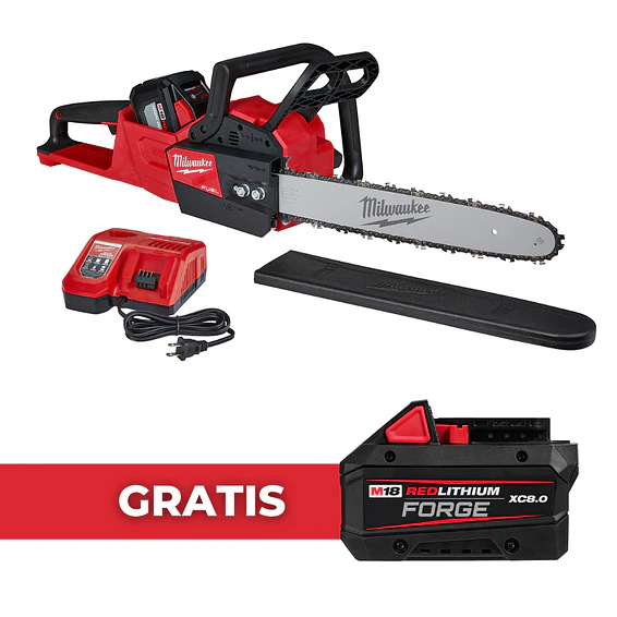 Kit Motosierra Milwaukee M18 Fuel 16 Pulgadas 2727-21HD + Batería FORGE 1