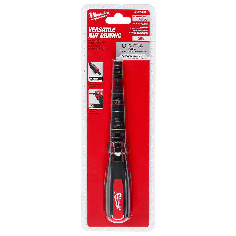 Destornillador de tuercas 6 en 1 Milwaukee SHOCKWAVE 1/4