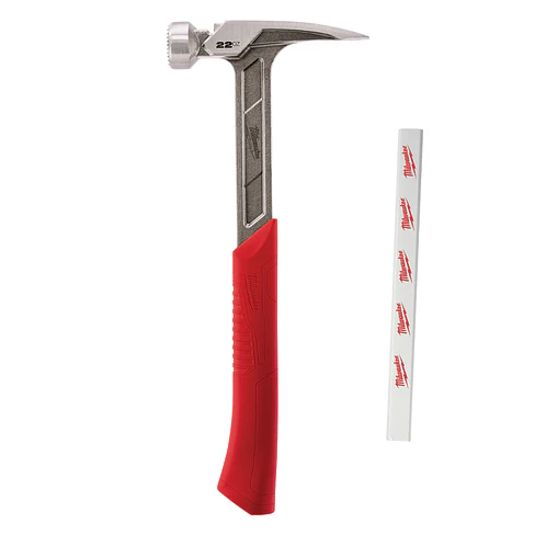 Martillo Carpintero 22 Oz Milwaukee Cara Fresada 48-22-9022 1