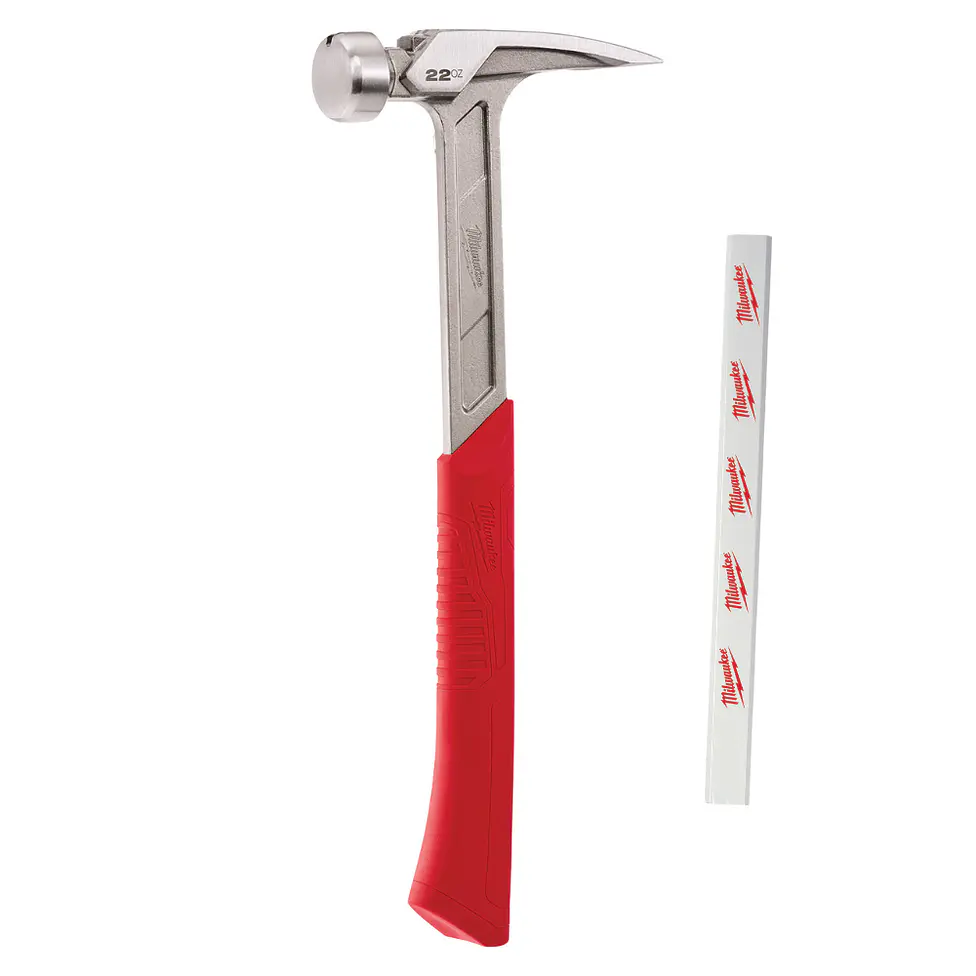 Martillo Carpintero Milwaukee 22 Oz Cara Lisa 48-22-9023 1