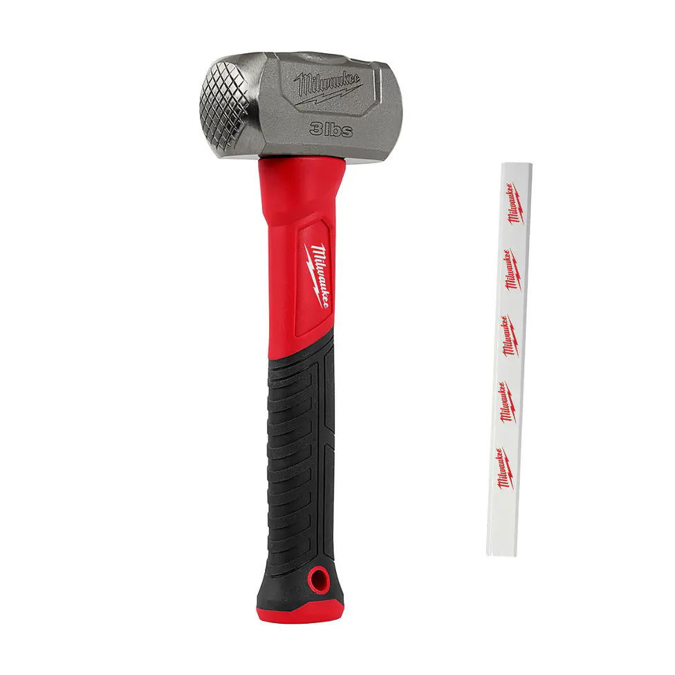 Combo Mazo Milwaukee 3 Libras Acero Forjado 48-22-9310 1