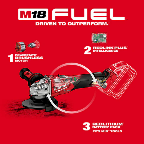 Kit Esmeril Milwaukee M18 FUEL Velocidad Variable 5