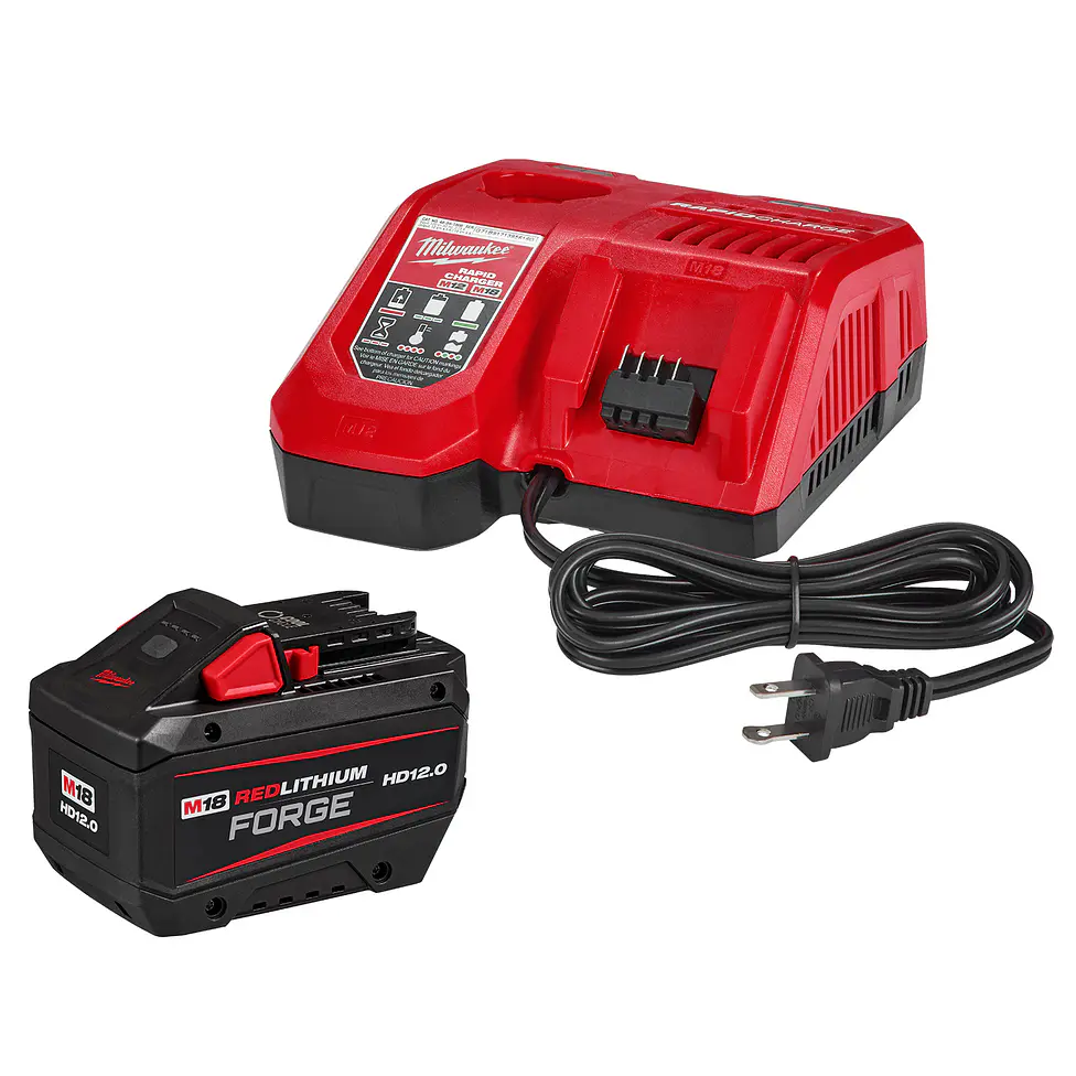 Milwaukee Kit Batería M18 FORGE 12.0 Amperios + Cargador Rápido 48-59-1813GB 1