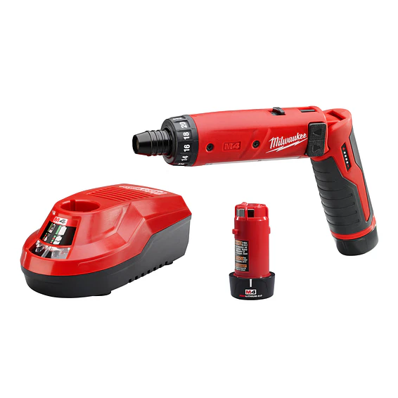 Atornillador Inalámbrico 4v Milwaukee M4 Toma Hexagonal 1/4