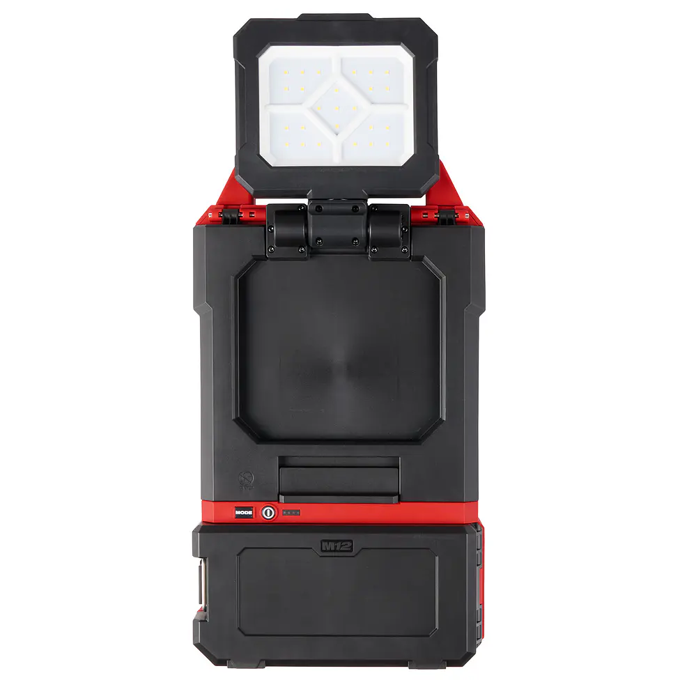 Kit Foco Led Milwaukee M12 Packout Cabezal Giratorio 1400 Lúmenes 2356-20 10