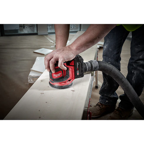 Kit Lijadora Roto Orbital Inalámbrica 5 Pulgadas Milwaukee M18 2648-20 9