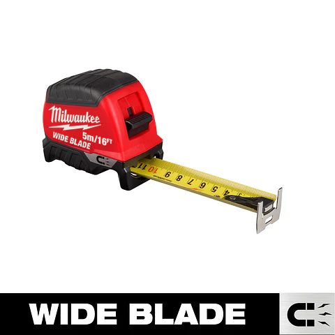 Huincha De Medir 5 Mt Milwaukee Punta Magnética Hoja Ancha 48-22-1217M