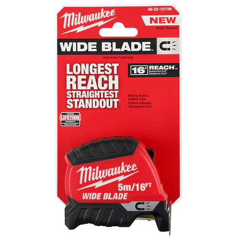 Huincha De Medir 5 Mt Milwaukee Punta Magnética Hoja Ancha 48-22-1217M 3