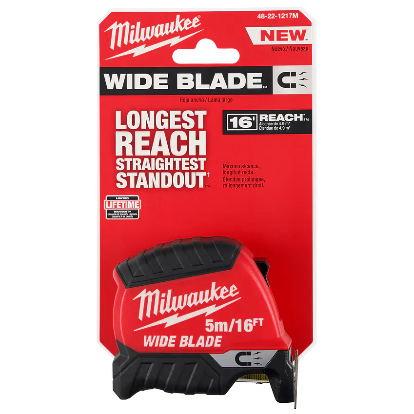Huincha De Medir 5 Mt Milwaukee Punta Magnética Hoja Ancha 48-22-1217M 3
