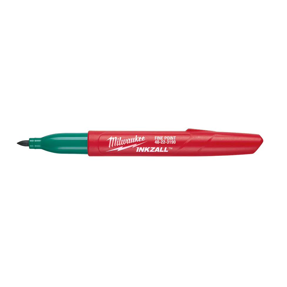 Milwaukee 10 Marcadores Permanentes Inkzall Punta Fina Verde 2