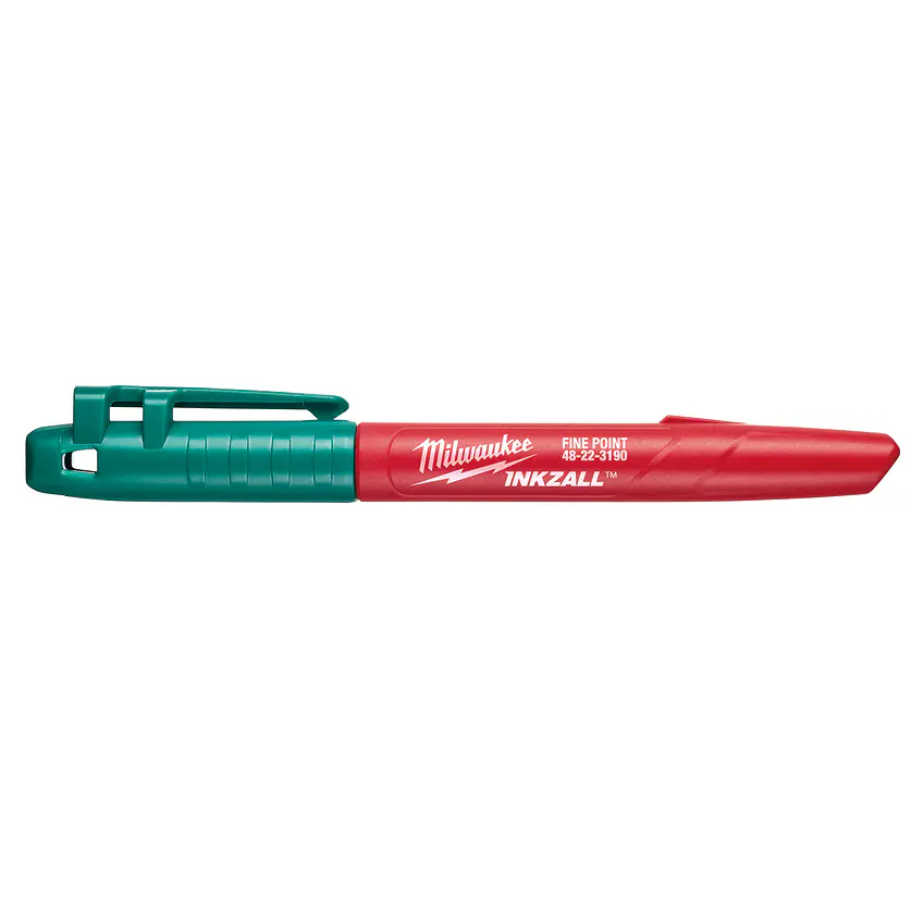 Milwaukee 10 Marcadores Permanentes Inkzall Punta Fina Verde 3