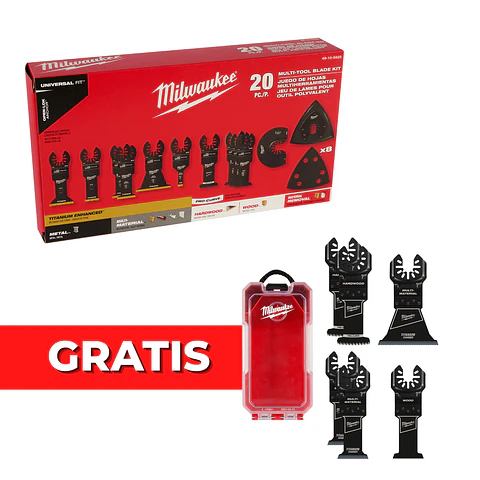 Milwaukee Set 20 Hojas Para Multiherramienta + Set 6 hojas GRATIS