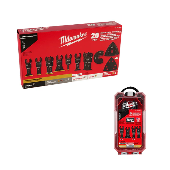 Milwaukee Set 20 Hojas Para Multiherramienta + Set 6 hojas GRATIS 3