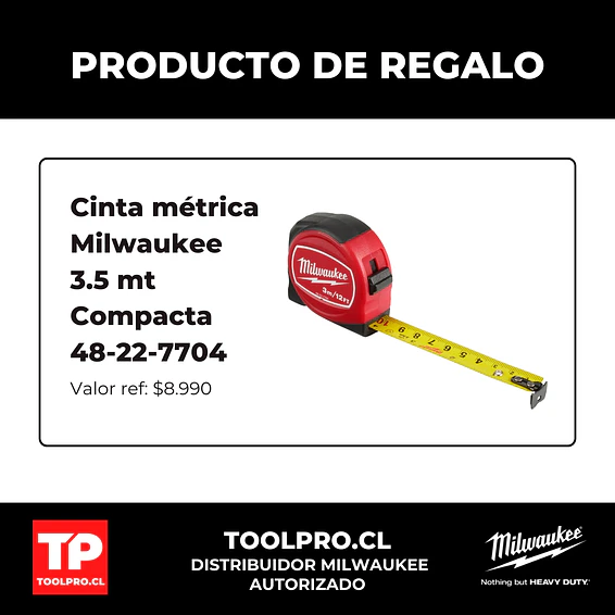 Set de puntas Milwaukee 18 piezas + Huincha 3.5 mt GRATIS 2