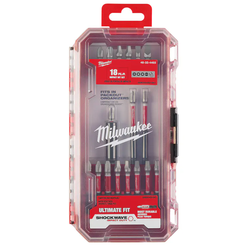 Set de puntas Milwaukee 18 piezas + Huincha 3.5 mt GRATIS 3