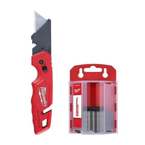 Cuchillo Plegable Milwaukee Fastback + 50 Hojas De Repuesto 48-22-1504