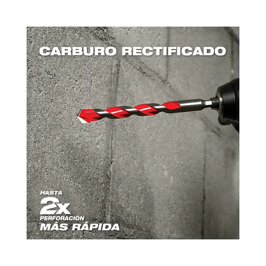 Set Brocas Largas Para Concreto 7 Pzs Milwaukee Shockwave 48-20-9057 5