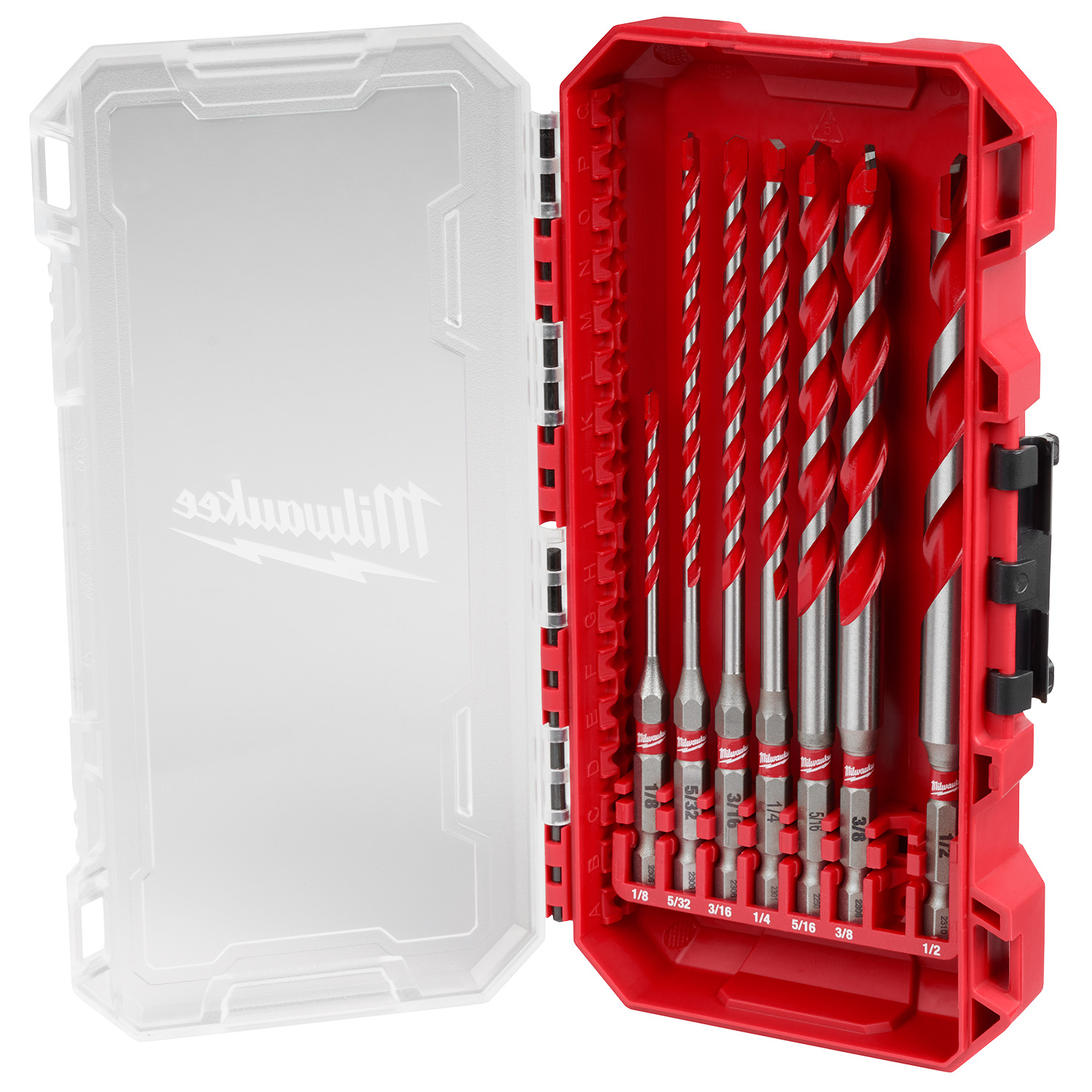 Set Brocas Largas Para Concreto 7 Pzs Milwaukee Shockwave 48-20-9057