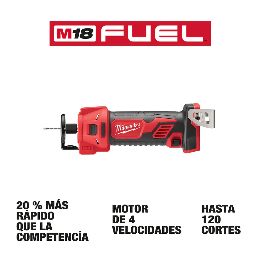 Cortadora Paneles Yeso Cartón Volcanita Milwaukee M18 2627-20 4