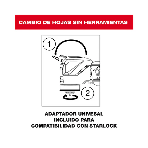 Herramienta Oscilatoria Multiusos Milwaukee M12 Fuel 2526-20 4