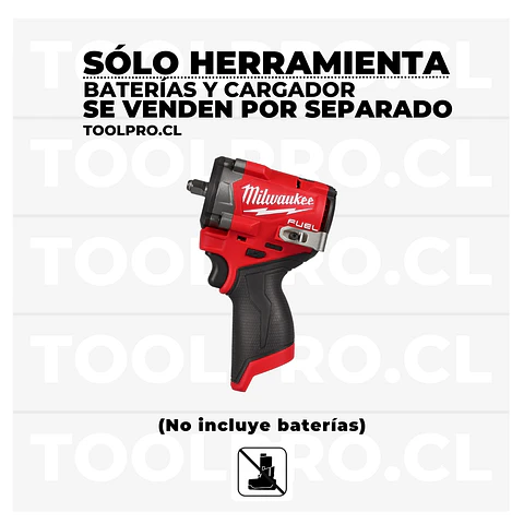 Llave de Impacto Milwaukee M12 FUEL Stubby 3/8” 745 Newton Metro 2562-20