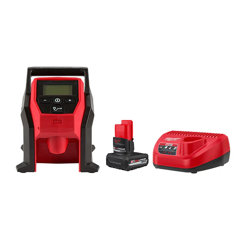 Kit Inflador de Neumáticos Milwaukee M12 120 Psi 2475-20 + 1 Bat 5 Ah