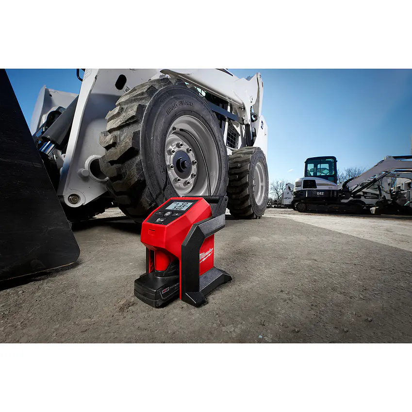Kit Inflador de Neumáticos Milwaukee M12 120 Psi 2475-20 + 1 Bat 5 Ah 9