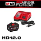 Kit Batería Milwaukee M18 FORGE 12 Ah c/ Cargador Rápido + Batería FORGE 8Ah - Miniatura 5