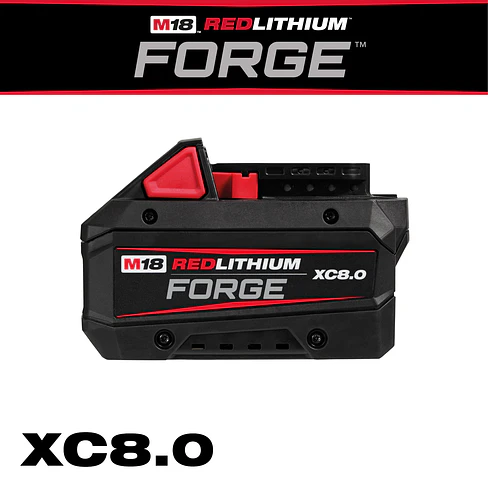 Kit Batería Milwaukee M18 FORGE 12 Ah c/ Cargador Rápido + Batería FORGE 8Ah 6