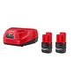 Pack 2 Baterías Milwaukee M12 High Output CP 2.5 Ah + Cargador - Miniatura 1