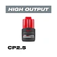 Pack 2 Baterías Milwaukee M12 High Output CP 2.5 Ah + Cargador - Miniatura 8