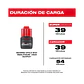 Pack 2 Baterías Milwaukee M12 High Output CP 2.5 Ah + Cargador - Miniatura 4