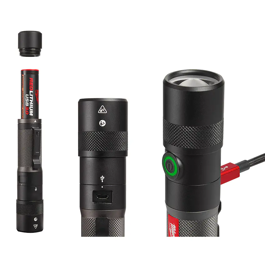 Linterna De Mano Milwaukee IP67 Recargable Usb 1100 lúmenes 2161-21 2