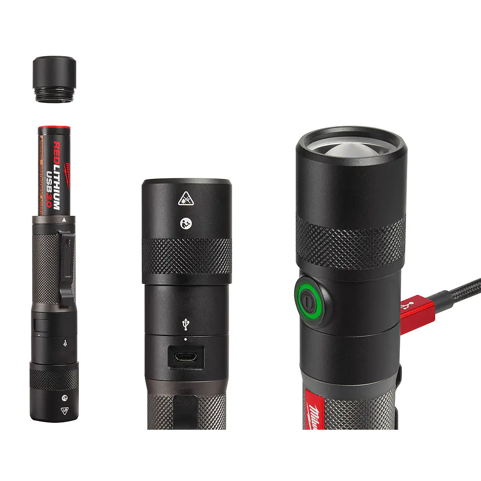 Linterna De Mano Milwaukee IP67 Recargable Usb 1100 lúmenes 2161-21 2