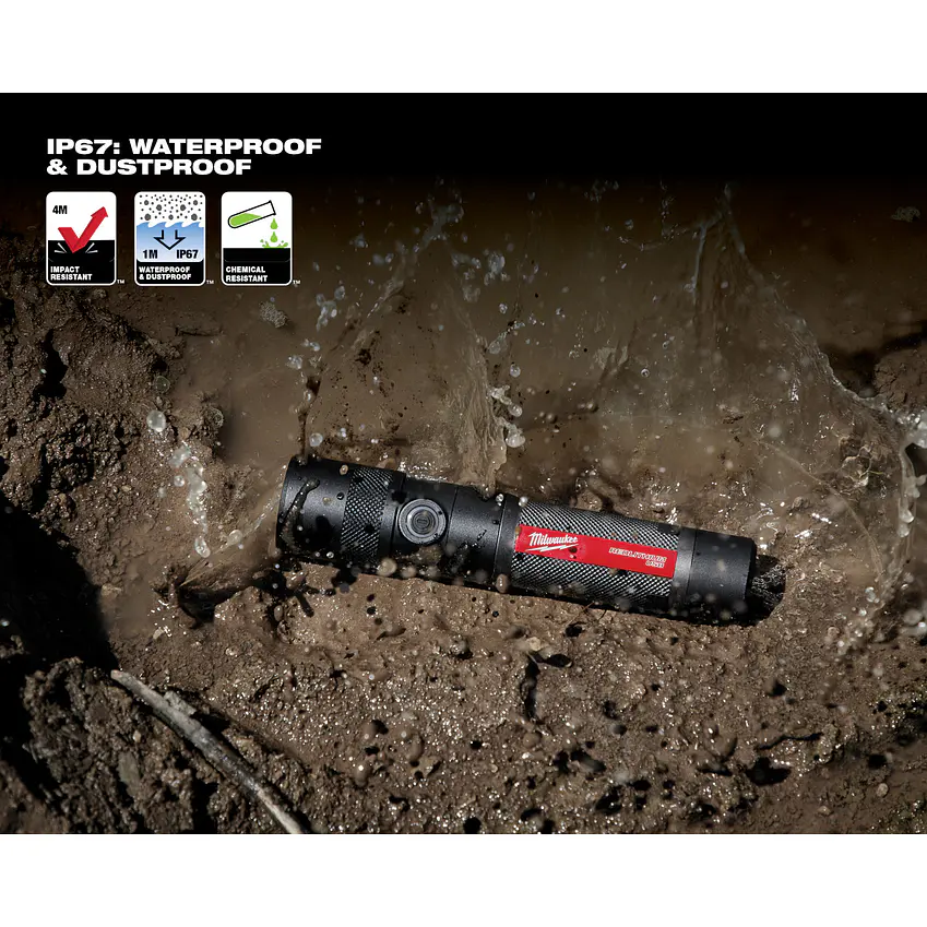 Linterna De Mano Milwaukee IP67 Recargable Usb 1100 lúmenes 2161-21 11