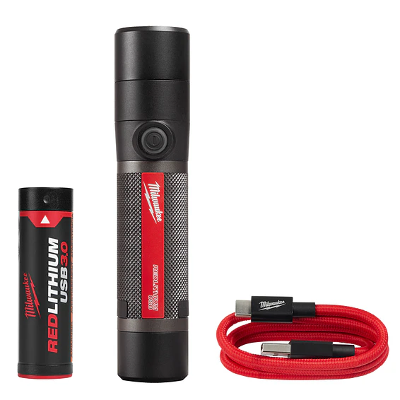 Linterna De Mano Milwaukee IP67 Recargable Usb 800 lúmenes 2160-21 1