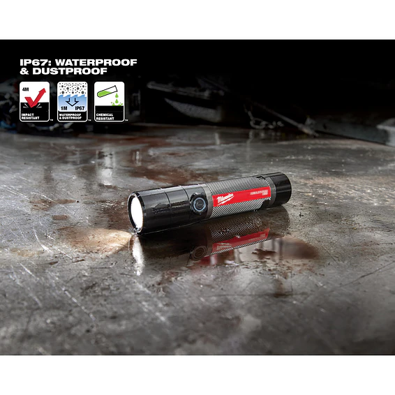 Linterna De Mano Milwaukee IP67 Recargable Usb 800 lúmenes 2160-21 13