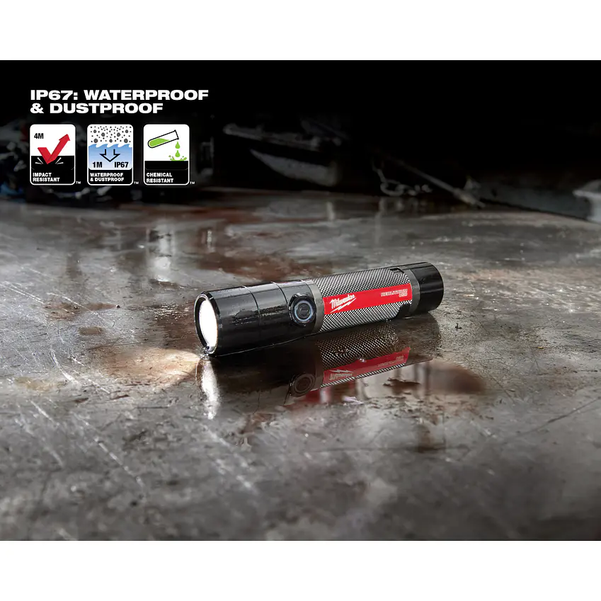 Linterna De Mano Milwaukee IP67 Recargable Usb 800 lúmenes 2160-21 13