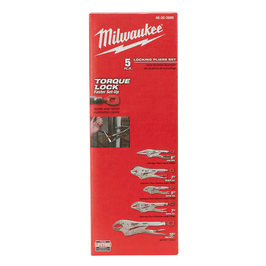 Set 5 Caimanes De Presión Milwaukee Torque Lock 48-22-3695 6