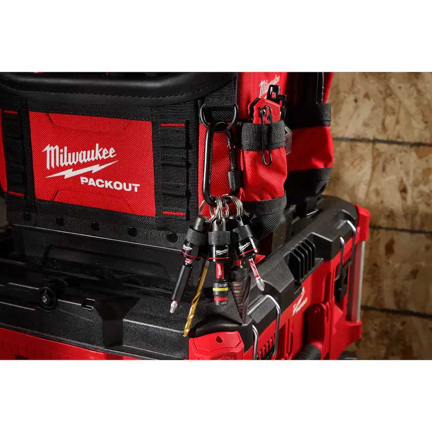 Porta Puntas Hexagonal Tipo Llavero Con Mosquetón Milwaukee 5 Pzs 48-32-4537 4
