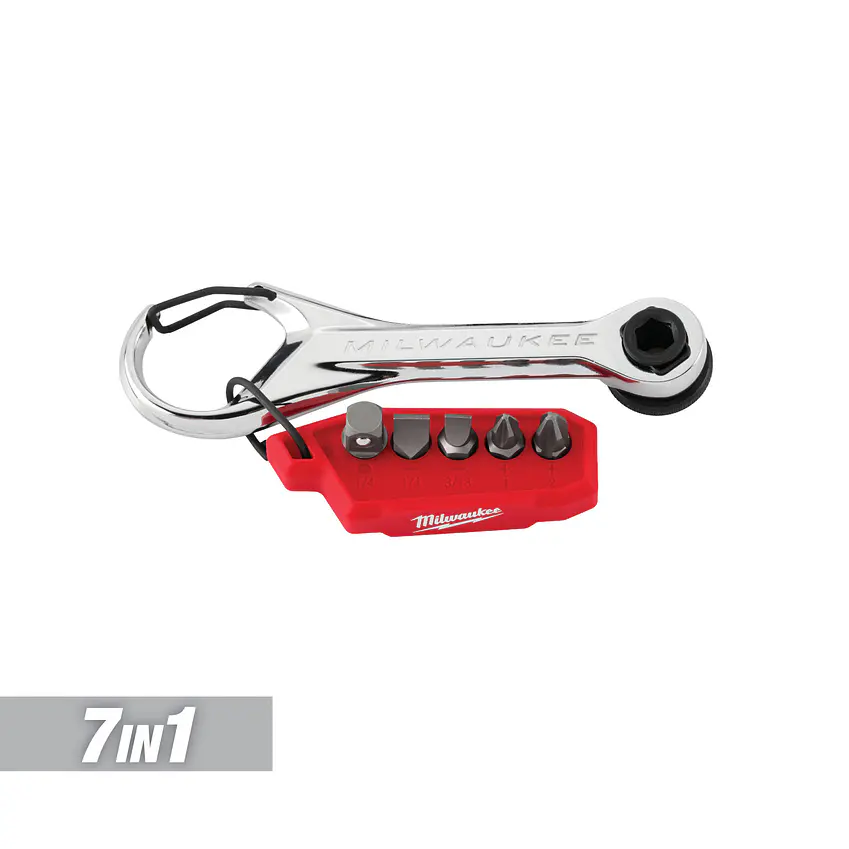Mini Chicharra Milwaukee 7 en 1 Multi Punta Tipo Llavero 48-22-2950 4