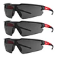 Pack 3 Lentes De Seguridad Milwaukee Oscuros Anti Rayas 48-73-2054 - Miniatura 1