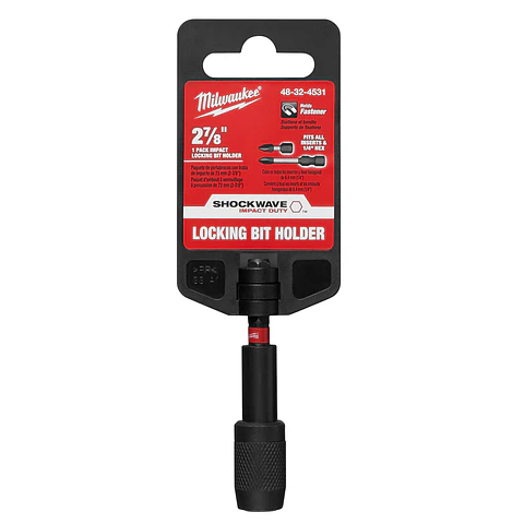Porta Puntas Milwaukee Compacto Con Bloqueo Automático 48-32-4531