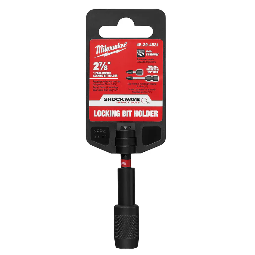 Porta Puntas Milwaukee Compacto Con Bloqueo Automático 48-32-4531 2