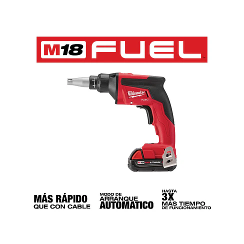 Kit Atornillador Volcanita Milwaukee M18 FUEL 2866-22 + Cortadora De Paneles 3